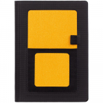 Ежедневник Mobile, недатированный, черный с желтым, фото 1