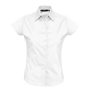 Рубашка женская с коротким рукавом Excess, белая - купить оптом