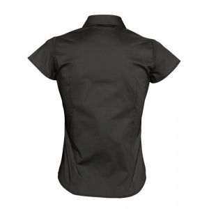 Рубашка женская с коротким рукавом Excess, черная - купить оптом