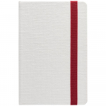 Блокнот Tex Mini, белый с красным, фото 1