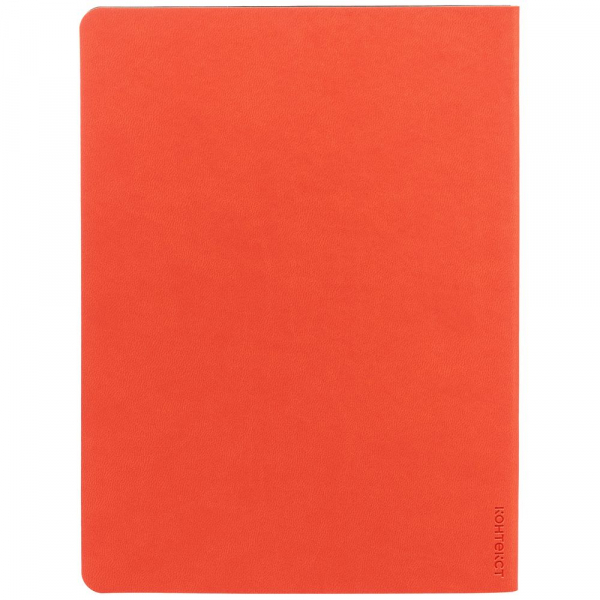 Блокнот Verso в клетку, оранжевый - купить оптом