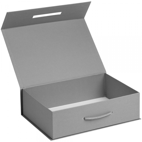 Коробка Case, подарочная, серая матовая - купить оптом
