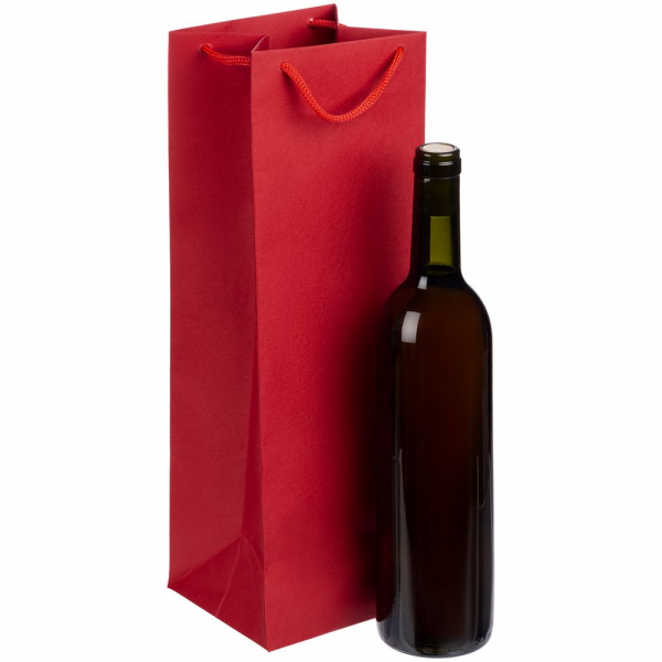 Пакет под бутылку Vindemia, красный - купить оптом