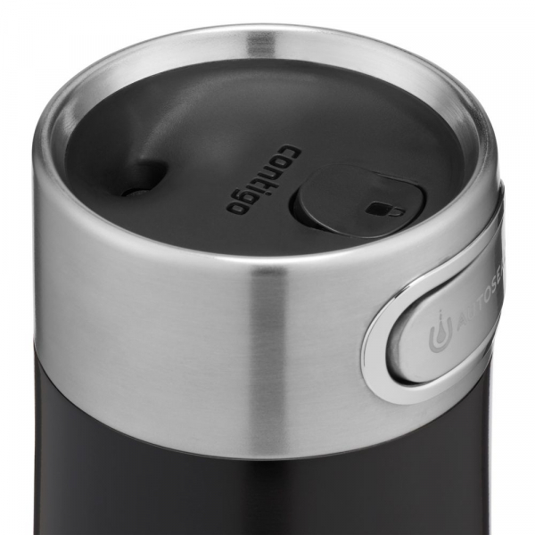 Термостакан Luxe XL, вакуумный, герметичный, черный - купить оптом