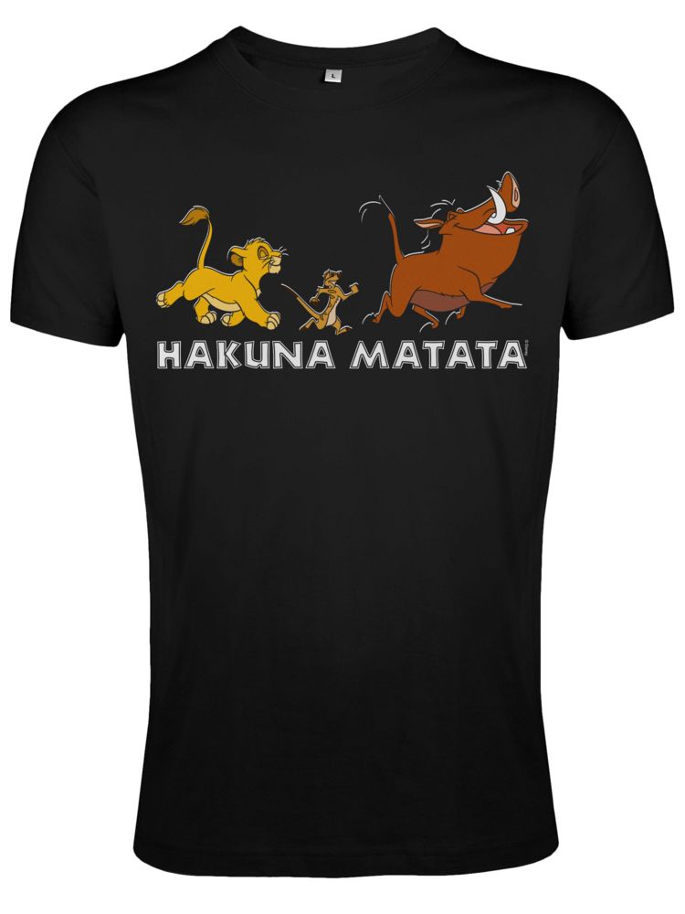 Футболка Hakuna Matata, черная - купить оптом