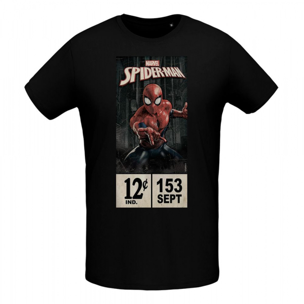 Футболка Spider-Man 153 Sept, черная - купить оптом