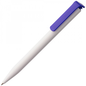 Ручка шариковая Senator Super Hit, белая с темно-синим - купить оптом