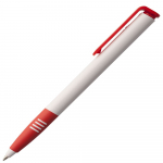 Ручка шариковая Senator Super Soft, белая с красным, фото 1