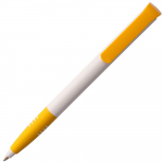 Ручка шариковая Senator Super Soft, белая с желтым, фото 2