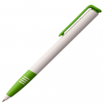 Ручка шариковая Senator Super Soft, белая с зеленым, фото 1