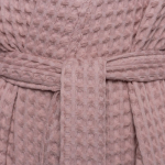 Халат вафельный женский Boho Kimono, пыльно-розовый, фото 3