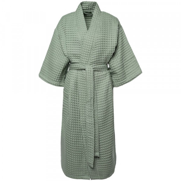 Халат вафельный женский Boho Kimono, зеленая мята - купить оптом