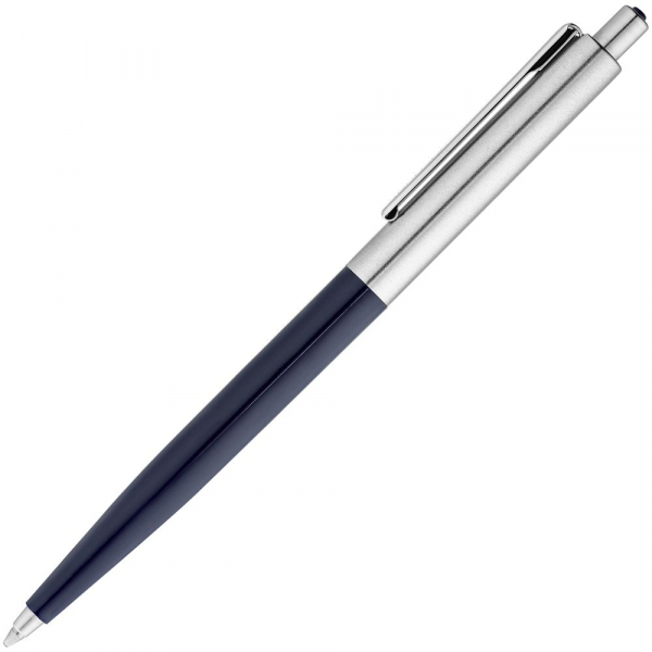 Ручка шариковая Senator Point Metal, темно-синяя - купить оптом