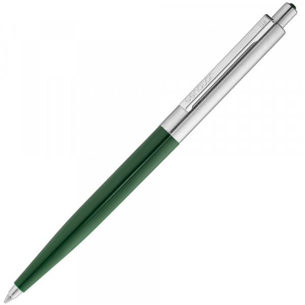 Ручка шариковая Senator Point Metal, зеленая - купить оптом