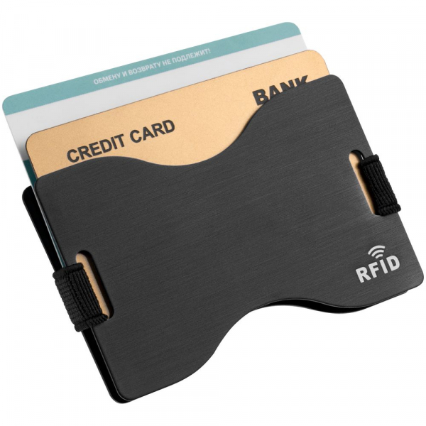 Футляр для карт Muller c RFID-защитой, черный - купить оптом