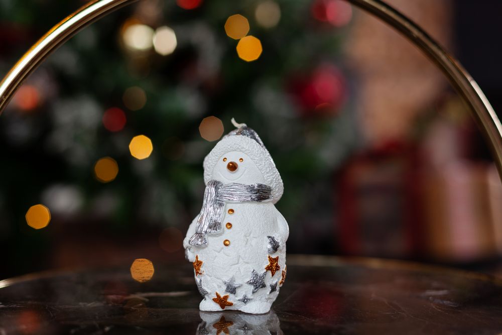 Свеча Christmas Twinkle, снеговик - купить оптом