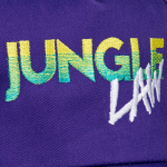 Бейсболка с вышивкой Jungle Law, фиолетовая, фото 1
