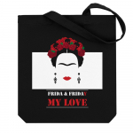 Холщовая сумка Frida & Friday, черная, фото 2