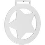 Медаль Steel Hexa, белая - купить оптом