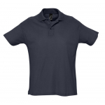 Рубашка поло мужская с контрастной отделкой Practice 270, темно-синий/белый - купить оптом