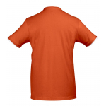 Футболка мужская с контрастной отделкой Madison 170, оранжевый/белый, фото 1