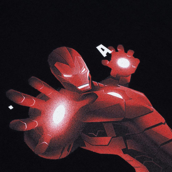 Футболка Iron Man Retro, черная - купить оптом