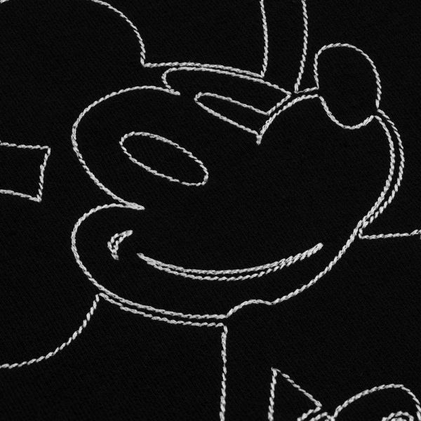 Свитшот с вышивкой Mickey Mouse, черный - купить оптом