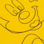 Свитшот с вышивкой Mickey Mouse, желтый, фото 2