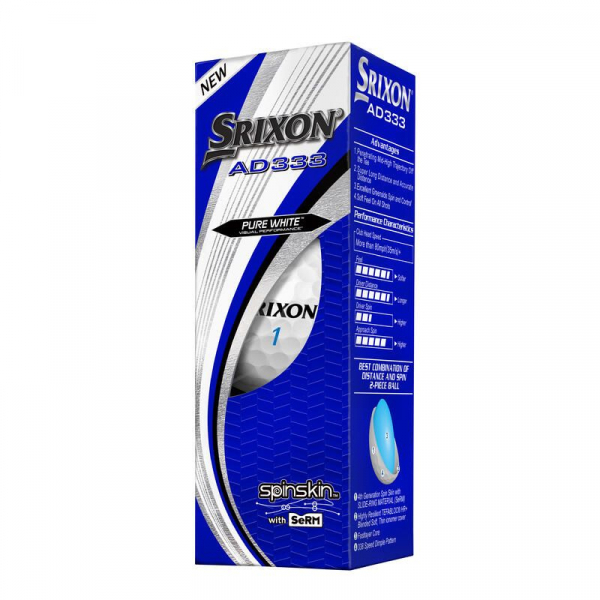 Набор мячей для гольфа Srixon AD333 Pure White - купить оптом