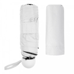 Складной зонт Cameo, механический, белый с белой ручкой, фото 4