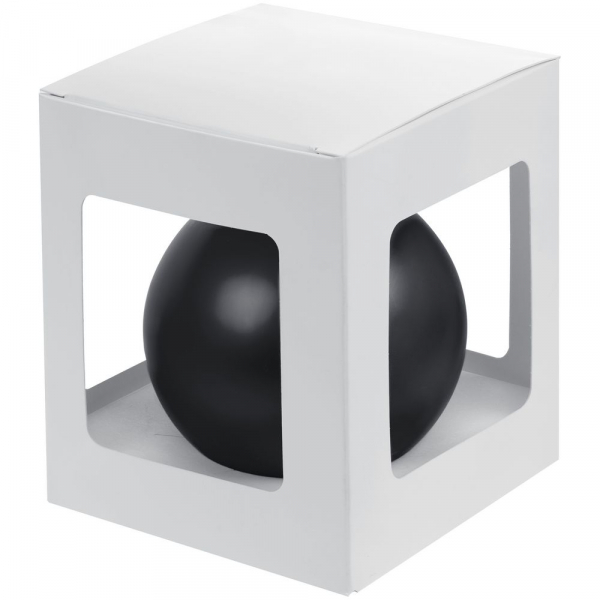 Елочный шар Gala Night Matt в коробке, черный, 8 см - купить оптом