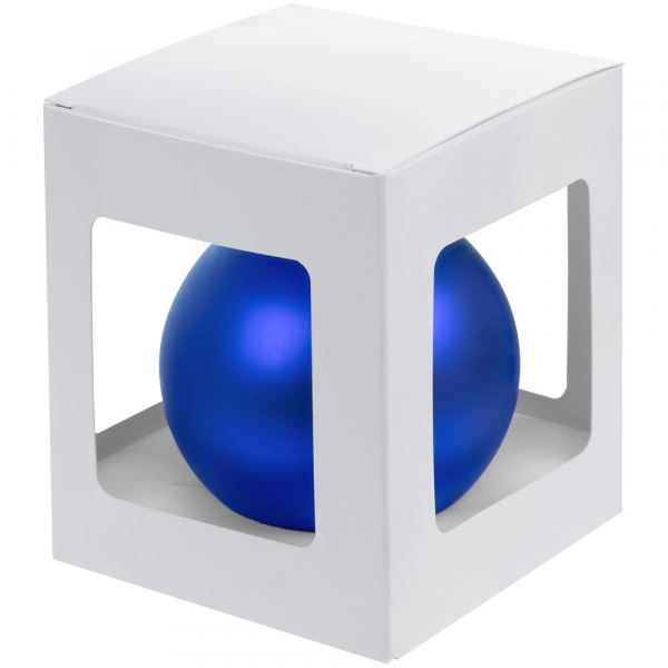Елочный шар Gala Night Matt в коробке, синий, 8 см - купить оптом