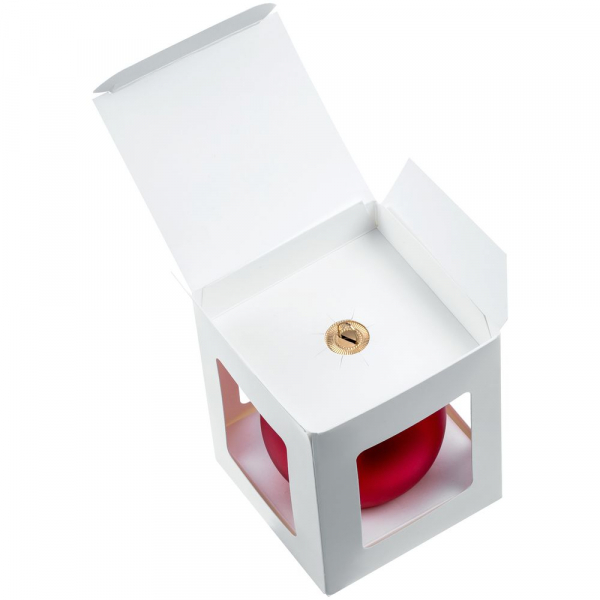 Елочный шар Gala Night Matt в коробке, красный, 8 см - купить оптом