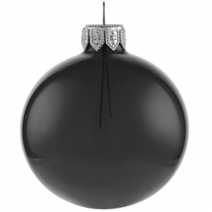 Елочный шар Gala Night в коробке, черный, 6 см - купить оптом