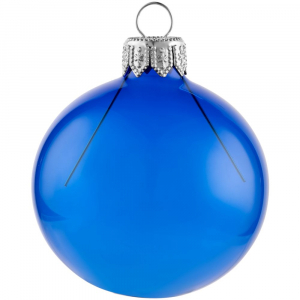 Елочный шар Gala Night в коробке, синий, 6 см - купить оптом