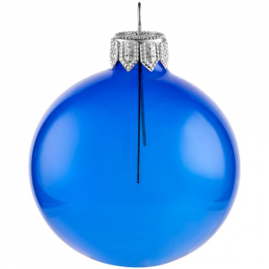 Елочный шар Gala Night в коробке, синий, 6 см - купить оптом