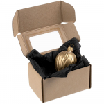 Елочная игрушка «Грецкий орех» в коробке, матовое золото, фото 3