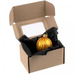 Елочная игрушка «Грецкий орех» в коробке, желтая, фото 3