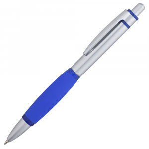Ручка шариковая Boomer, с синими элементами - купить оптом