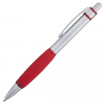 Ручка шариковая Boomer, с красными элементами, фото 1