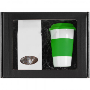 Набор «Чайная пауза», зеленый с белым - купить оптом