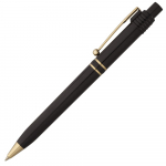 Ручка шариковая Raja Gold, черная, фото 1