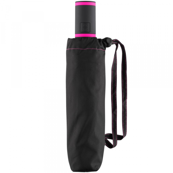 Зонт складной AOC Mini с цветными спицами, розовый - купить оптом