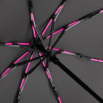Зонт складной AOC Mini с цветными спицами, розовый, фото 3