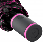 Зонт складной AOC Mini с цветными спицами, розовый, фото 5