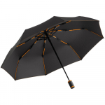 Зонт складной AOC Mini с цветными спицами, бирюзовый - купить оптом