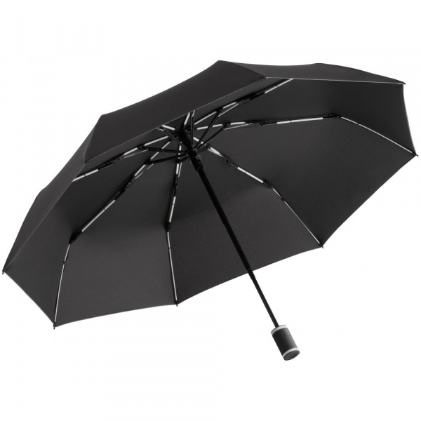 Зонт складной AOC Mini с цветными спицами, белый - купить оптом