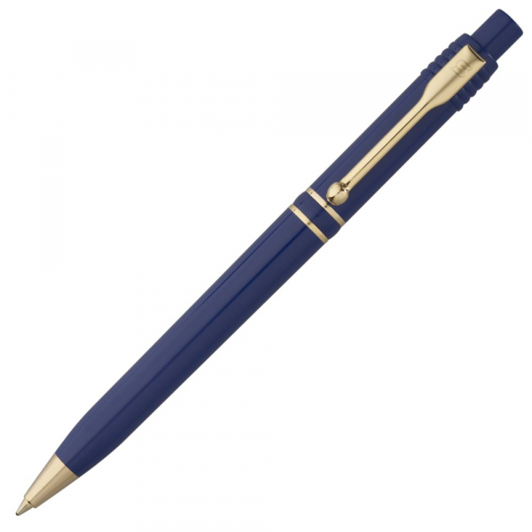 Ручка шариковая Raja Gold, синяя - купить оптом