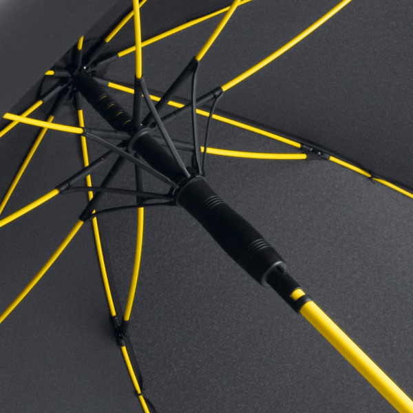 Зонт-трость с цветными спицами Color Style, желтый - купить оптом