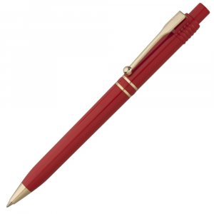 Ручка шариковая Raja Gold, красная - купить оптом